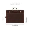17-Inch Crazy Horse Leather Briefcase: Men's Business Messenger Bag