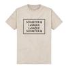 Hacks Camiseta SCHAEFER & LuSAQUE Design Estampa Gráfica Camisetas Manga Curta Algodão Verão Femininas Unissex Streetwear Top Solto