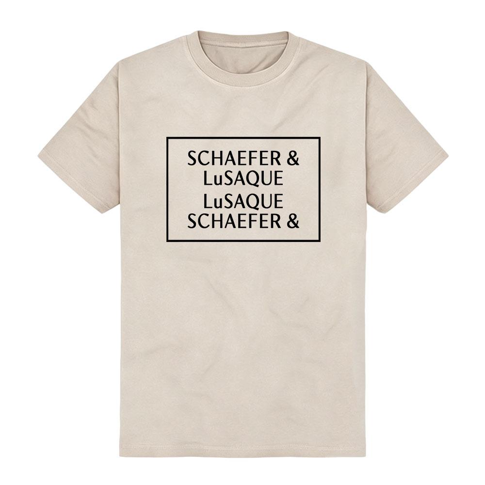 Hacks T-Shirt SCHAEFER & LuSAQUE Design Grafischer Print T-Shirts Kurzarm Baumwolle Sommer Damen T-Shirts Unisex Streetwear Lockeres Oberteil