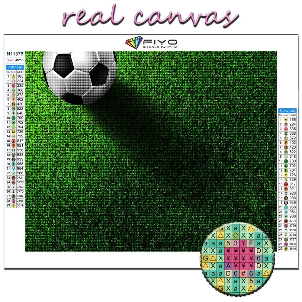 Popular 5D Diy Cross Stitch Soccer Sports Painting Full Drill Cross-Stitch Crafts Kit Wall Sticker Home Decor
