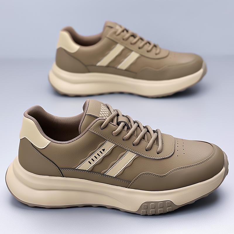 Fashion Leather Fashion Casual Shoes Men All-match Male Walking Shoes Luxury Brand Skate Footwear Men Lace-Up Mens Comfortable Sneakers