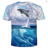 3D Digital Printing T-Shirt Teen Men's Short Sleeve Top Versatile Breathable