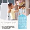 16 Grid Over Door Hanging Bag Clear Storage Organizer for Underwear Socks Bras Cosmetics Gadgets Jewelry Dust Damp Bacteria