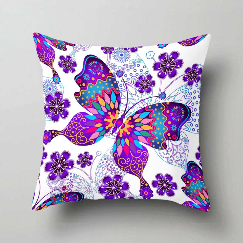 

Красива квадратна наволочка з принтом метелика Автомобіль Диван Офісне крісло Наволочка Проста прикраса для дому 40X40CM