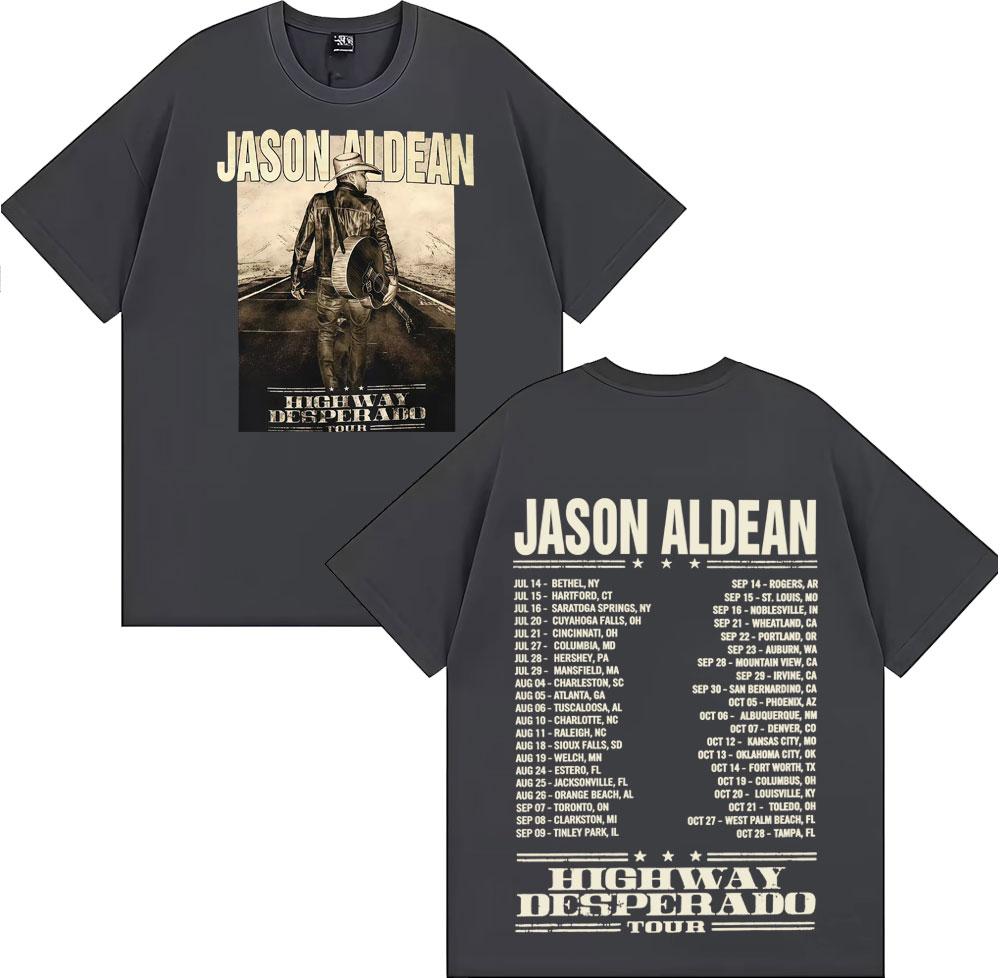 90s Vintage Try That in A Small Town T Shirt Jason Aldean Country Music T-shirt Men's Harajuku Hip Hop Punk 100% Cotton T-shirts