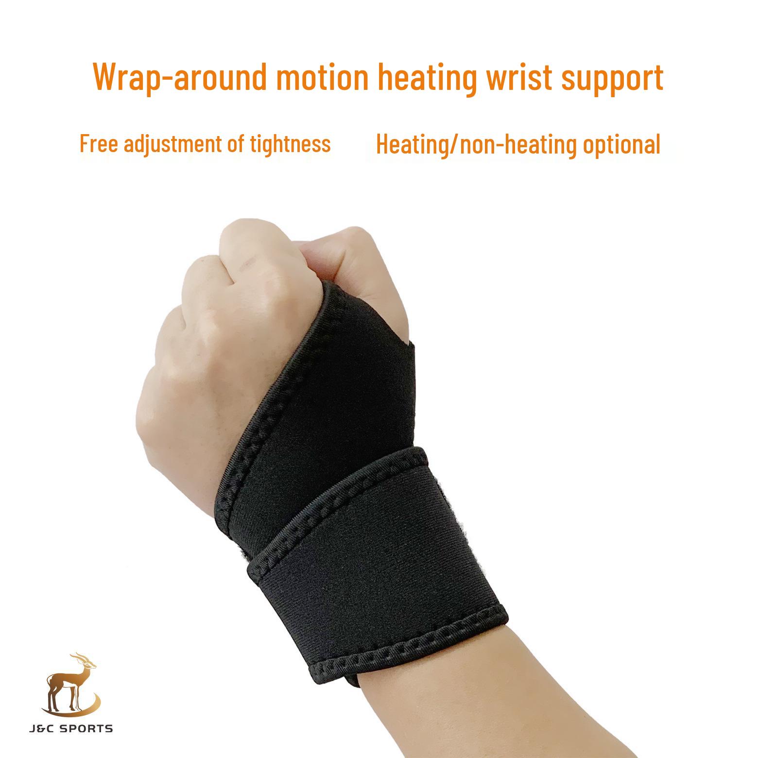 

Теплый спортивный компрессионный напульсник: Поддержка, Профилактика растяжения, Мужчины и женщины All Black Non-Heating