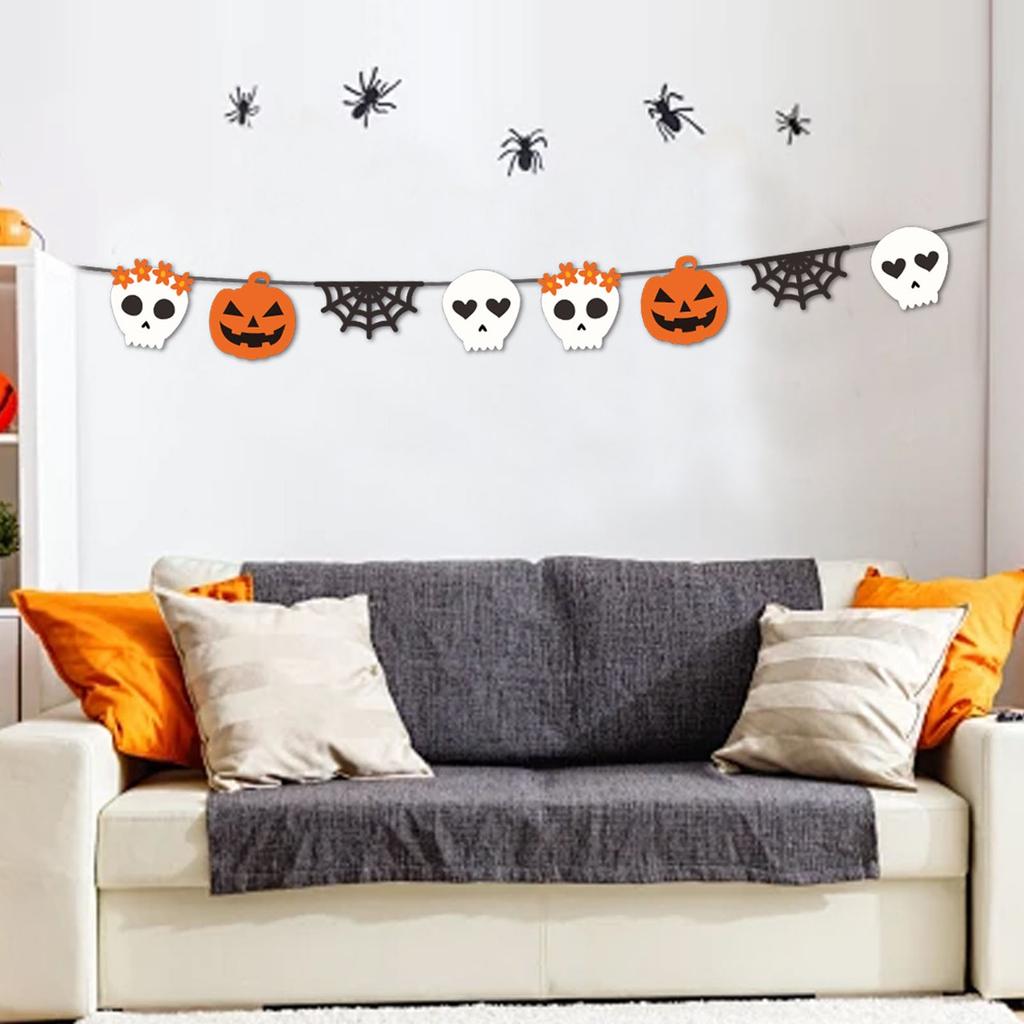 Halloween Decoration Haunted House Mall Layout Pull Flower