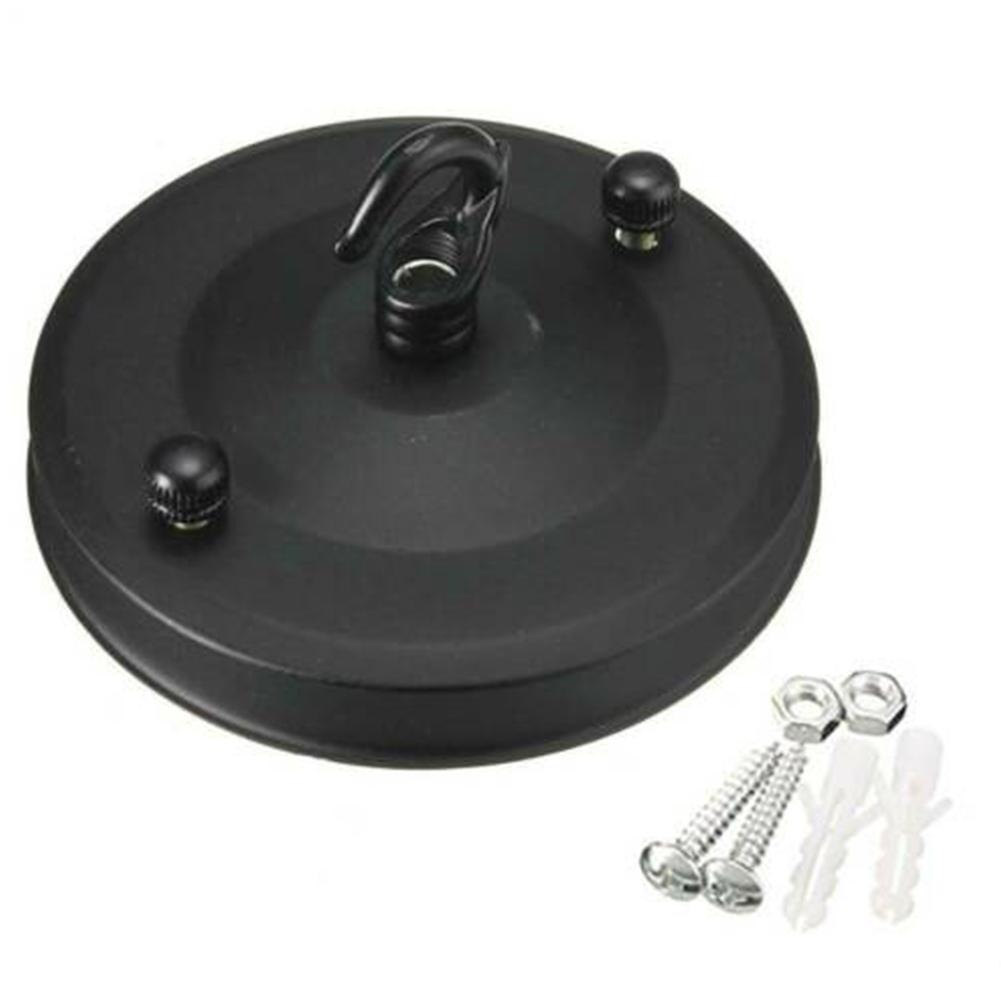 

Потолочная пластина держатель лампы основание для подвесного светильника крюк, декоративная вешалка 10.5x6 см нагрузка 10 кг винтажный крючок пластина светильник чёрный