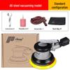 Taiwan Industrial-Grade Pneumatic Grinder with Dust Extraction and Round Sandpaper.