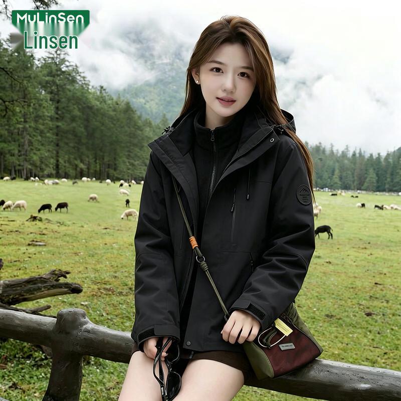 MULINSEN Women's Hooded Outdoor Windbreaker Jacket