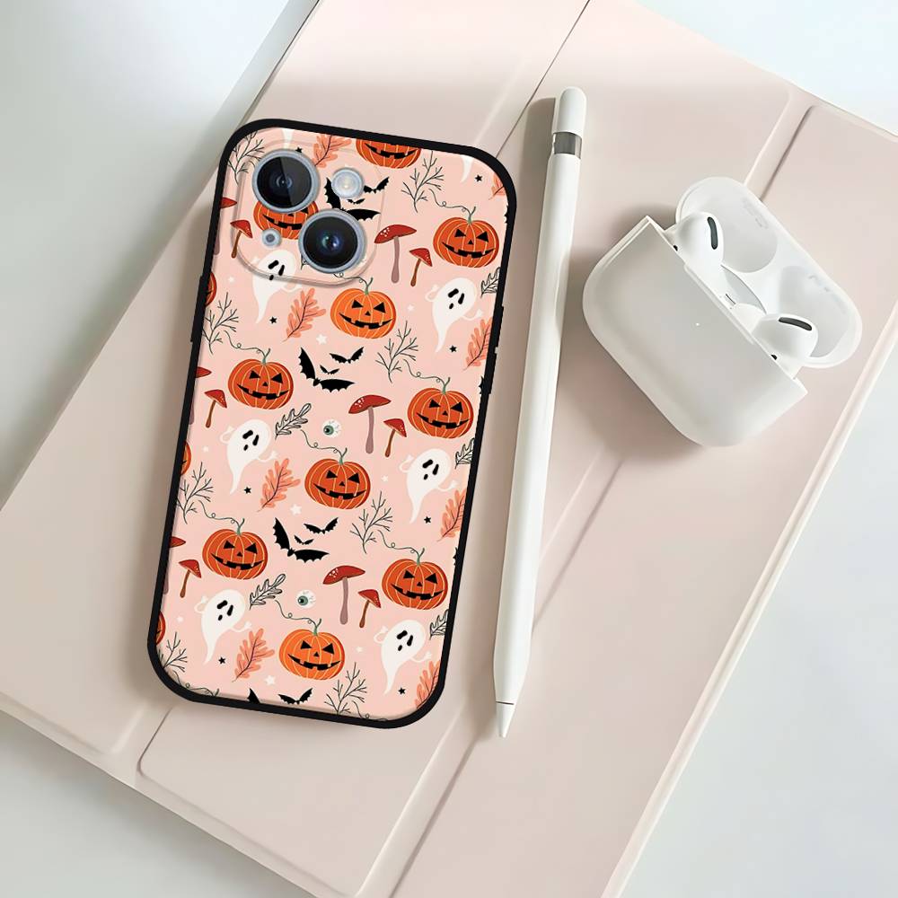 Halloween Black Phone Case That Fits For IPhone 17,16,15,11,13,14 Pro Max,Plus,X,Xr,Xs Max,13Mini