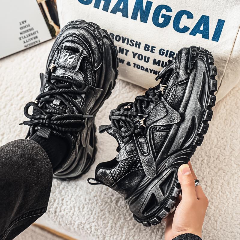 ins catwalk student sneakers platform heightened breathable dad shoes comfortable running shoes autumn