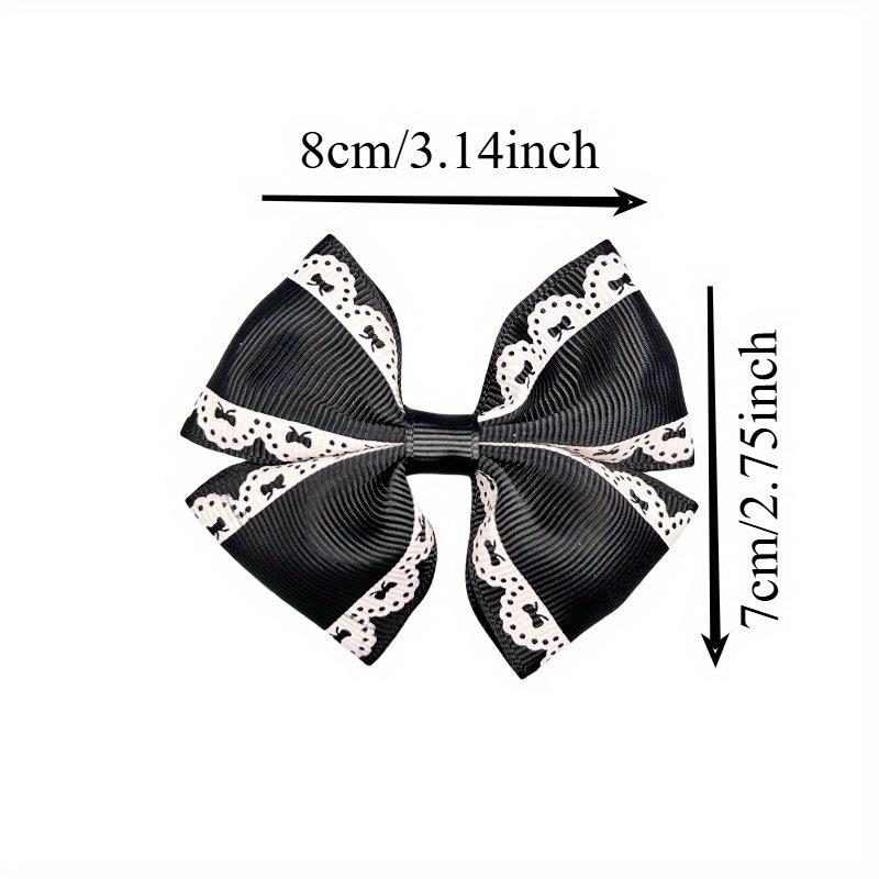 Bohemian Lace Ribbed Bow Hair Clip for Children