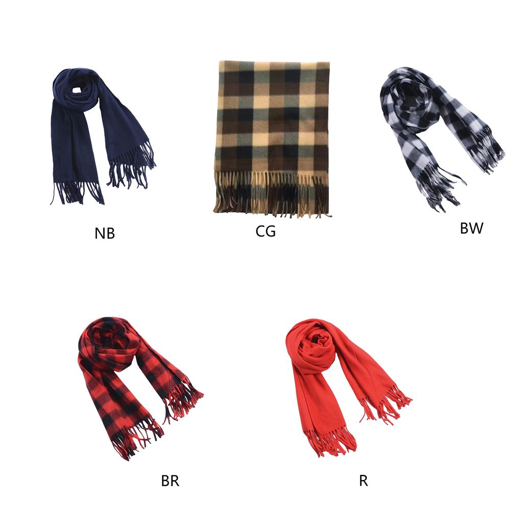 Christmas Long Plaids Blanket 160x30cm Oversized Winter Fall Warm Scarf Big Tartan Scarves Wrap Shawl Classical Tassels