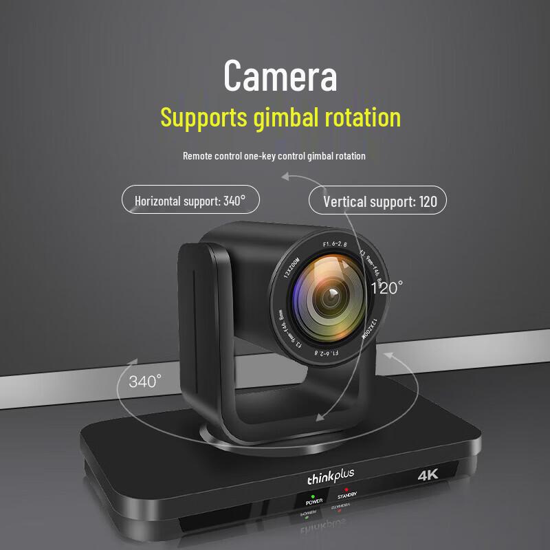 ThinkPlus Lenovo 4K AI Tracking PTZ Video Conference Camera (CN version)