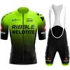 Conjunto de Jersey de Ciclismo Ribble Weldtite Verão Roupa de Bicicleta Shorts com Alças de Secagem Rápida Roupa Mtb Maillot Ciclismo Roupa de Mountain Bike