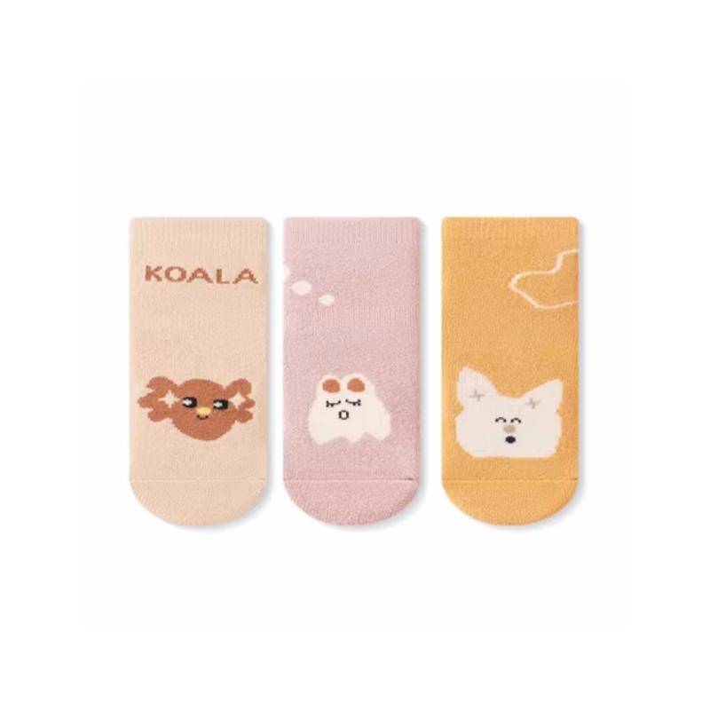 

3 пары/комплект утепленных детских термоносков, осенне-зимние нескользящие носки для малышей, теплые носки-тапочки для мальчиков и девочек, детская одежда, аксессуары M