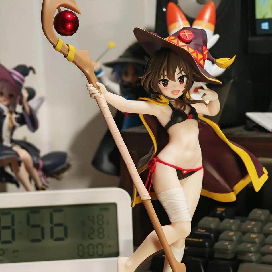 24cm Anime Figure God's Blessing On This Wonderful World Megumin Swimsuit PVC Action Figure Model Toyste Figurine For Girls Gift