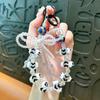 Anti-lost Bow Phone Case Lanyard Beaded Colorful Ball Beaded Phone Strap  Christmas Gifts