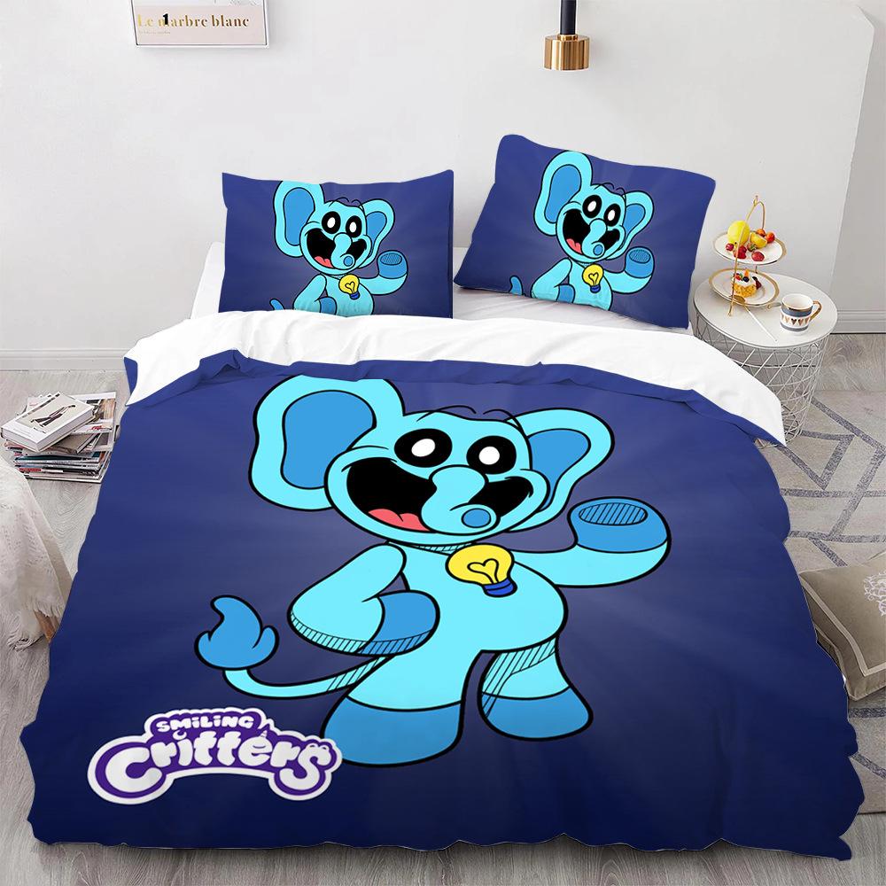 3D Print Game S-Smiling Critters Bedding Set Boys Girls Twin Queen King Size Duvet Cover Pillowcase Bed Boys Adult Home Textiles
