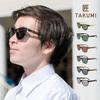 iZONE High Performance Polarized Sunglasses WOOD Wooden IDRIVE Takumi Driving Fishing Golf [iZONE] Men's P603-DRBK1-3 (Black/Brown)