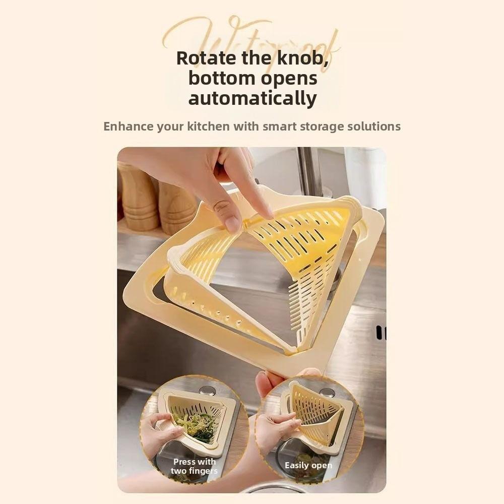 New Magnetic Sink Drain Basket Triangle Multifunctional Food Waste Filter Basket Kitchen Sink Filter Kitchen Supplies6
