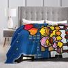 Yellow Duck Love Blanket  Warm Fashion Plush Throw Blanket For Boy Girl Couch Bed Flannel Bedspread Bed Cover