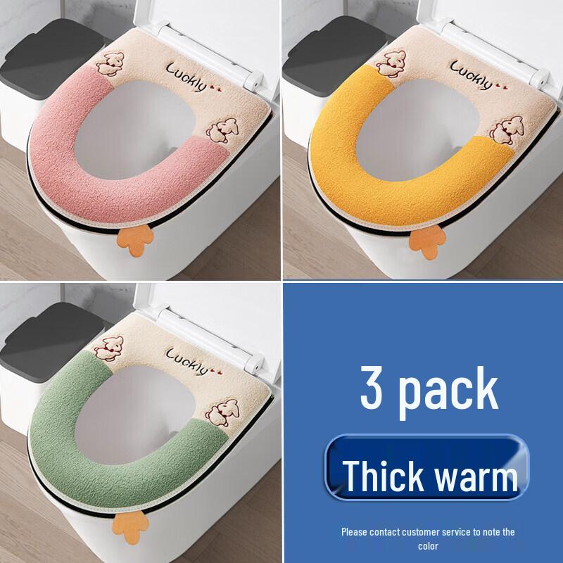 LIEI All-Season Waterproof Zipper Toilet Seat Cover