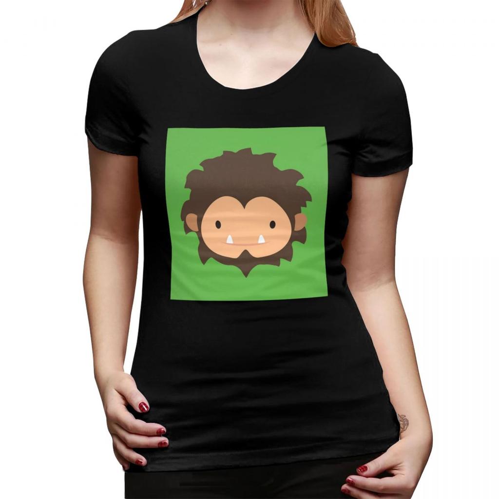 Sneaky Sasquatch Big Head TShirt for Women ONeck Streetwear T Shirts Womens Tees Short Summer Clothes Tops