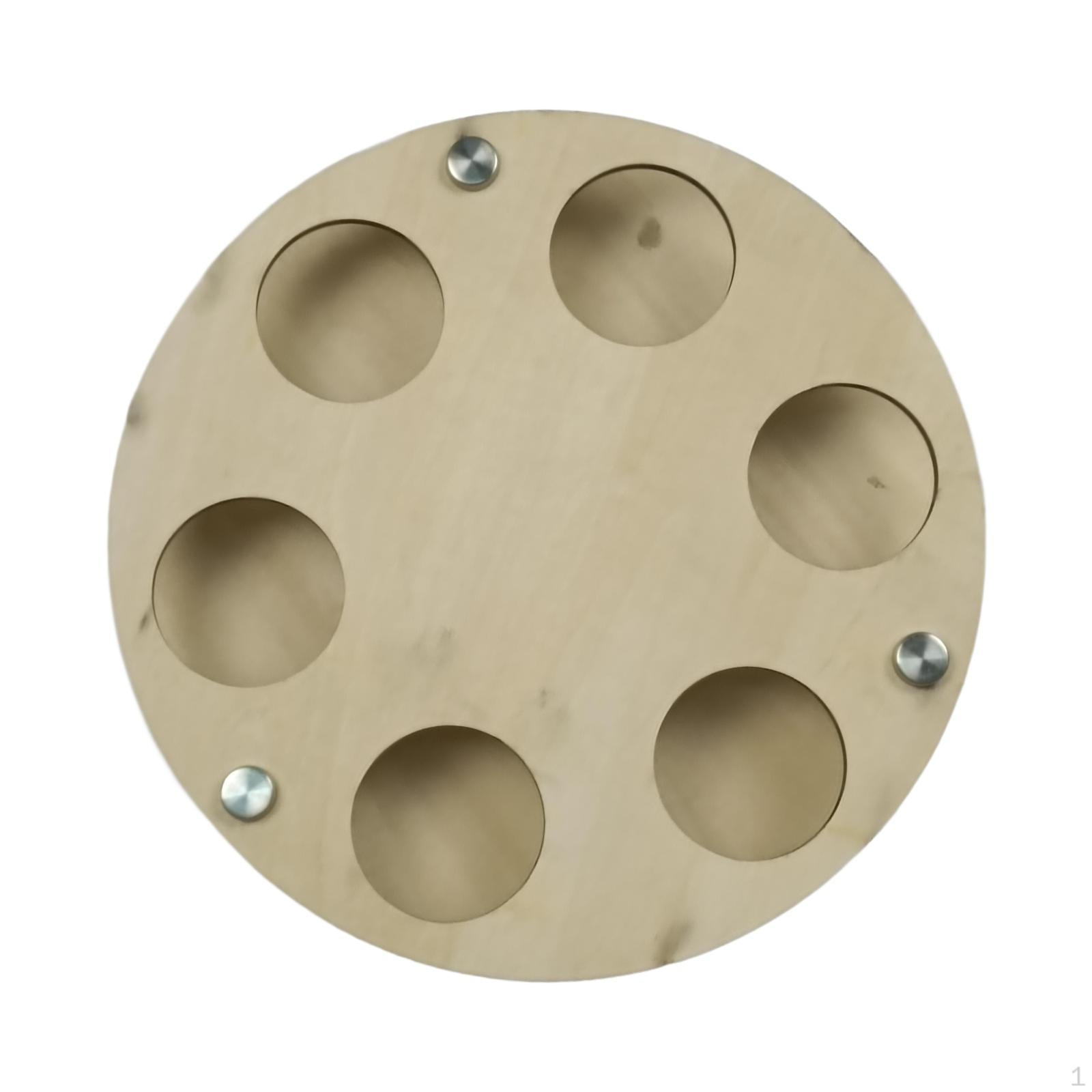 

Поддержка выставки для деревянного органайзера Коллекции для гольфа и офиса Round 6Holes 20x20cm