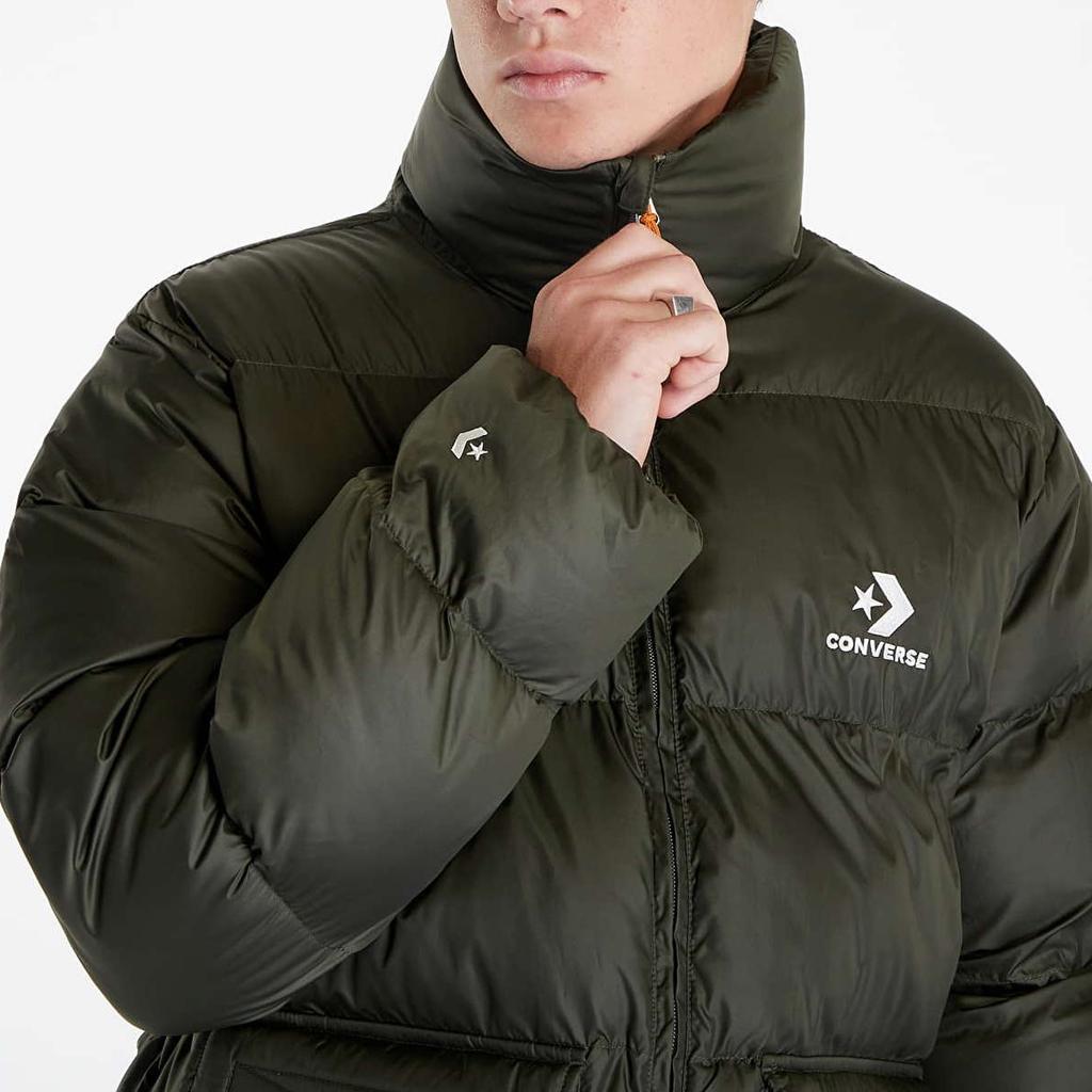 Converse Puffer Jacket Men's Army Green 10023798-A02