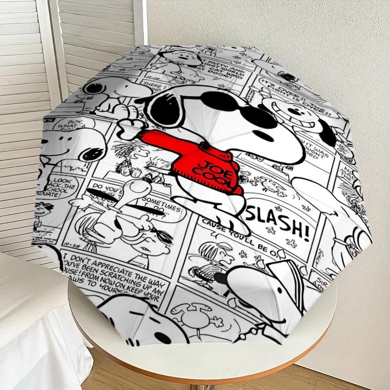 1PC Snoopy Joe Cool Umbrella-9-Rib Reinforced, Automatic Open, Lightweight & Durable, Cute Fashion Accessory for Outdoor-P0761