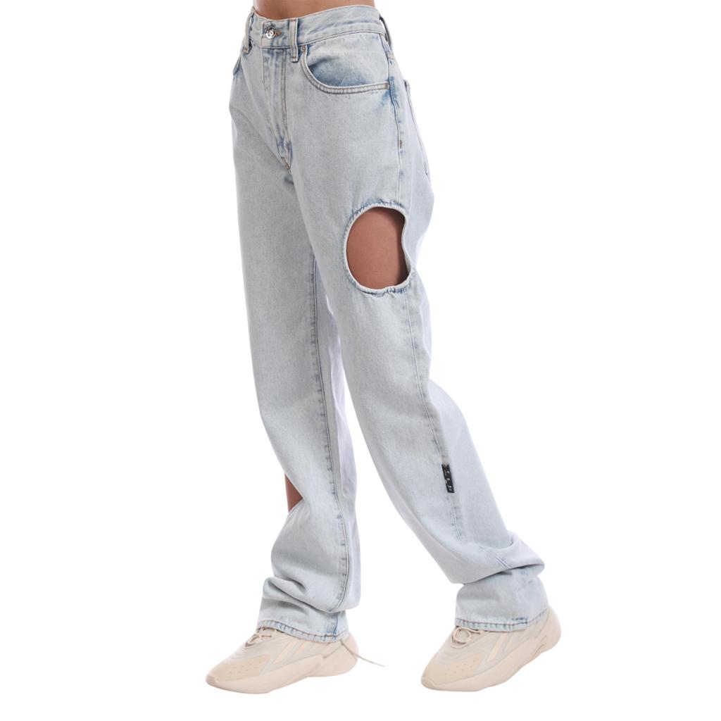 Off White Womens/Ladies Meteor Cool Baggy Jeans