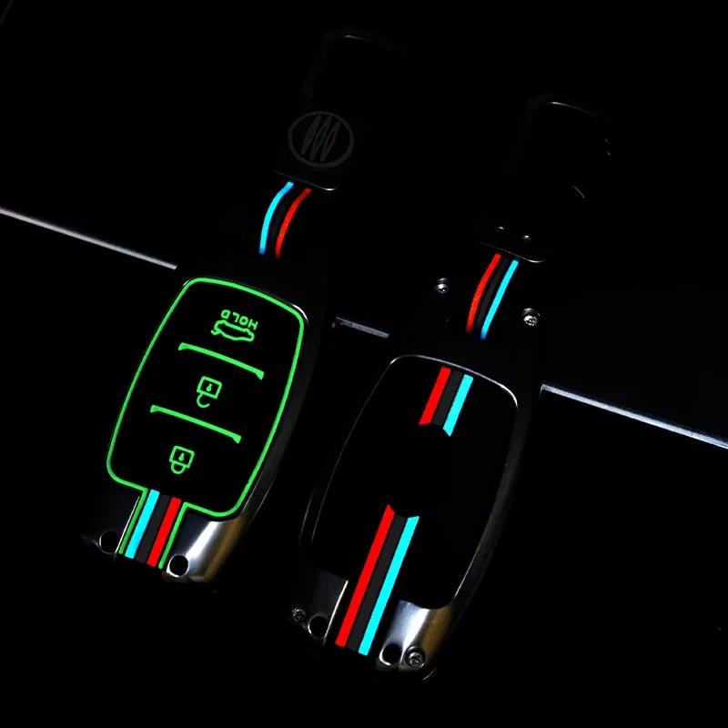 Car Key Case Shell Fob for Hyundai Palisade Grandeur Azera Elantra GT Kona 20182019 Keychain Protective Car Interior Accessories