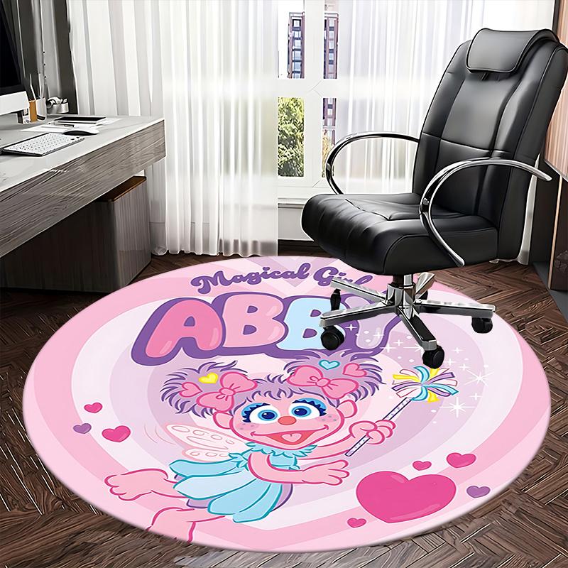 Magical Girl Abby Chair Mat - Round Carpet for Home Decor, Office Use, Living Room, Bedroom, Gift Idea0254b