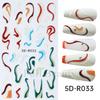Nail Art Stickers Romantic Valentine's Day Mini Colorful Heart Embossed Three-dimensional Adhesive Nail Stickers