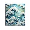 DIY 3D Diamond Painting Kit with Pearl Elements for Home Office Desktop Decoration Handcrafted Art Canvas Wall Decor Dolphin Design