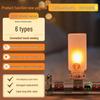 Cross-Border LED Flame Lamp: USB Touch Candle Night Light for Creative Atmosphere Decor.
