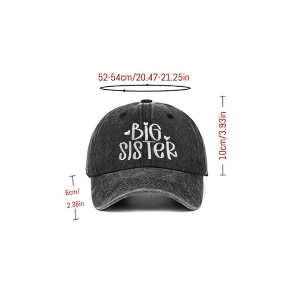 Cappellini in Cotone Lavato Fratello Maggiore Sorella Maggiore Cappellini Vintage per Bambini Cappellino da Papà Visori Sportivi alla Moda Cappellino Regali