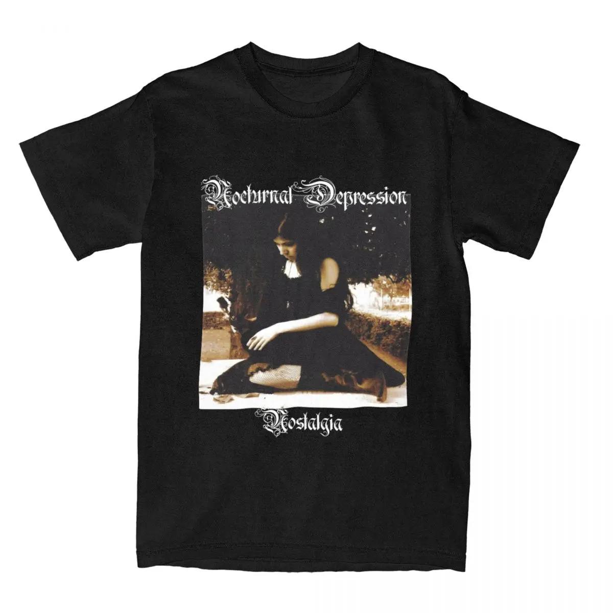 

Men Women s Nocturnal Depression Black Metal Band Shirt Apparel Cotton T-shirt Clothes Awesome Tee Shirt Summer 4XL