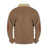 Men S Retro Spliced Half Zip Long Sleeve Sweatshirt