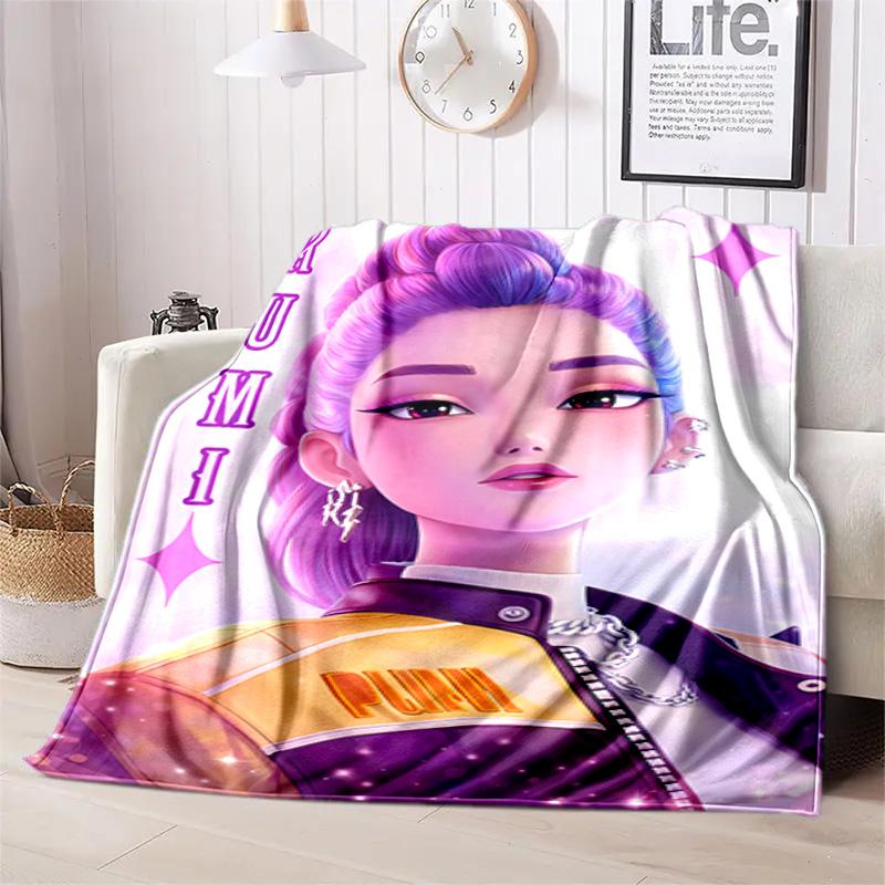 Kpop Demon Hunters Rumi Blanket Suitable All Seasons Soft Comfortable Sofa Office Home Blanket Holiday Birthday Gift Blanket Suitable For All Seasons 
