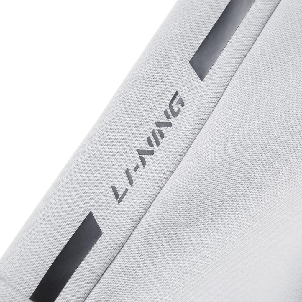 Li Ning Comfortable Simple Casual Versatile Striped Round Neck Pullover Sports Sweatshirt Men sweatshirt AWDVJ45-2