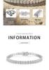 Dazzling 4mm Princess Cut Moissanite & S925 Sterling Silver Hip Hop Bracelet