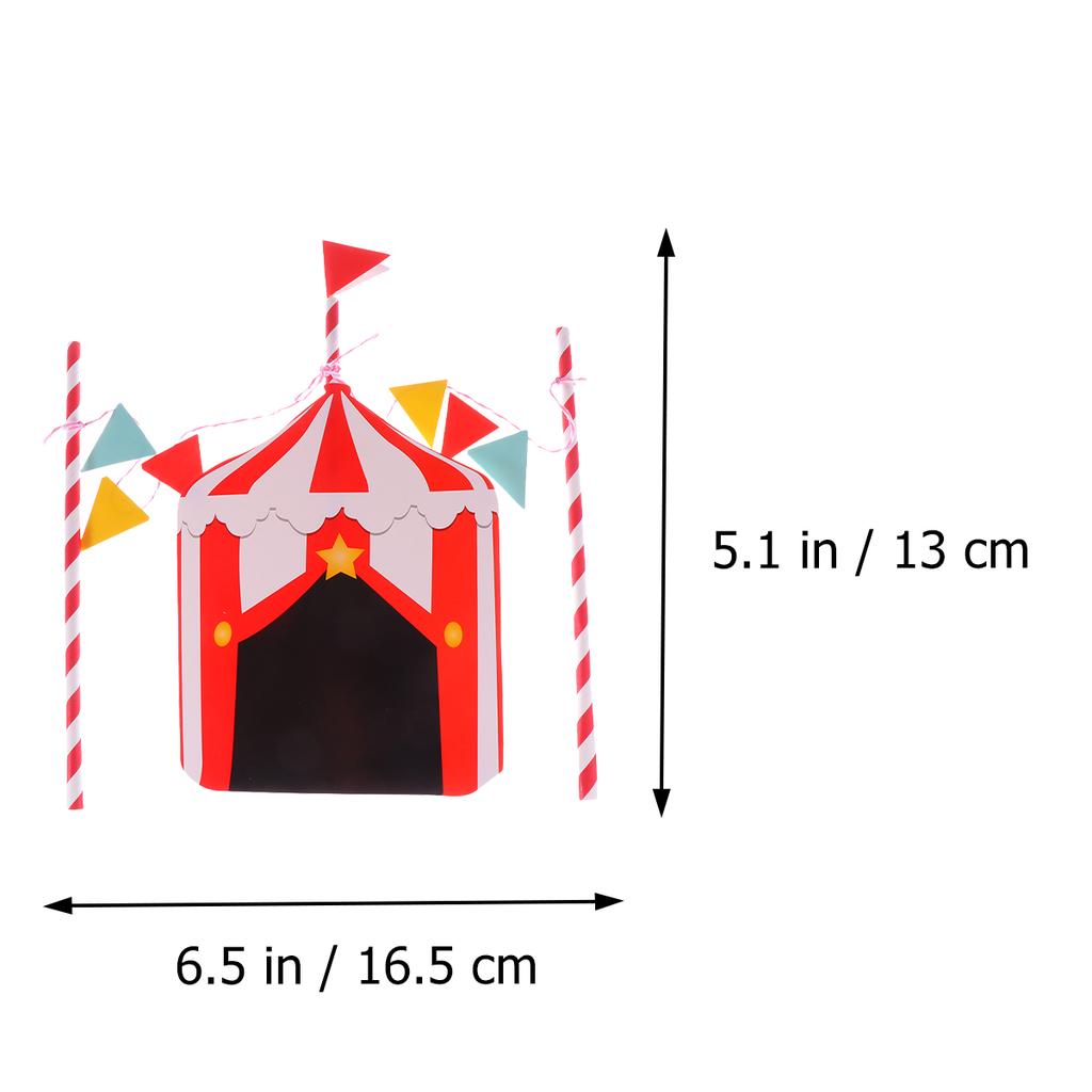 2 Sets Zirkusclown Kuchenaufsätze Papier Kuchen Party Dekorationen Geburtstagstorte Party Dekorationen Dekor Partyzubehör für Geburtstag