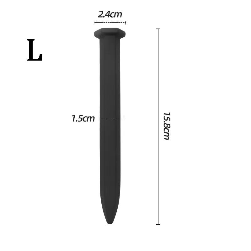 6 Size Penis Plug Silicone Urethra Catheter Soft Male Masturbator Tube Urethral Stretcher Urethral Sound Dilator Adult Sex Toys