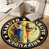 1pc Naruto Shippuden Anime Themed Circular Rug - Home Decor, Office Round Mat, Outdoor Gift for FansRC2779
