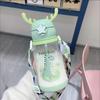 Water Bottle Children's Net Red Plastic Antler Straw Water Bottle High Appearance Level Large Capacity Water Bottle Kettle