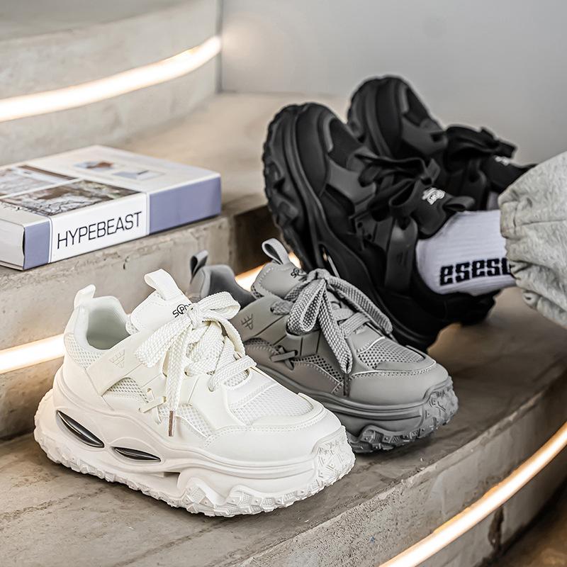 New Fashionable Breathable Platform Dad Shoes High-end Retro Light Luxury Casual Shoes Fashion Versatile Trend Sports Shoes Men