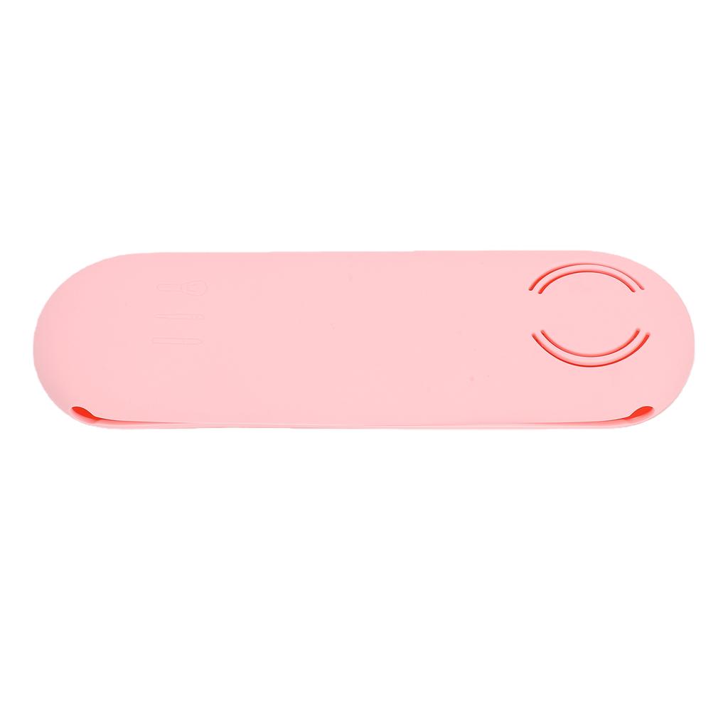Makeup Brush Holder Travel Cosmetic Organizer Silicone Makeup Storage Case Portable Cosmetics Bag for Makeup Tools Pink